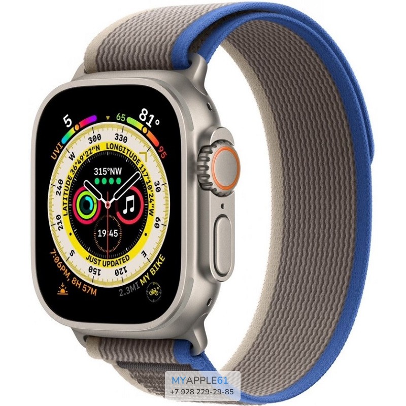 Apple Watch Ultra 49 mm Blue Grey Trail Loop